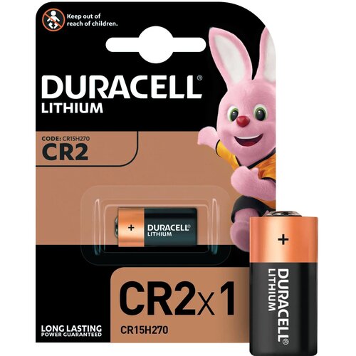 Батарейка DURACELL Ultra CR2, Lithium, 1 шт, в блистере, 3 В, 75054620, 1 шт.