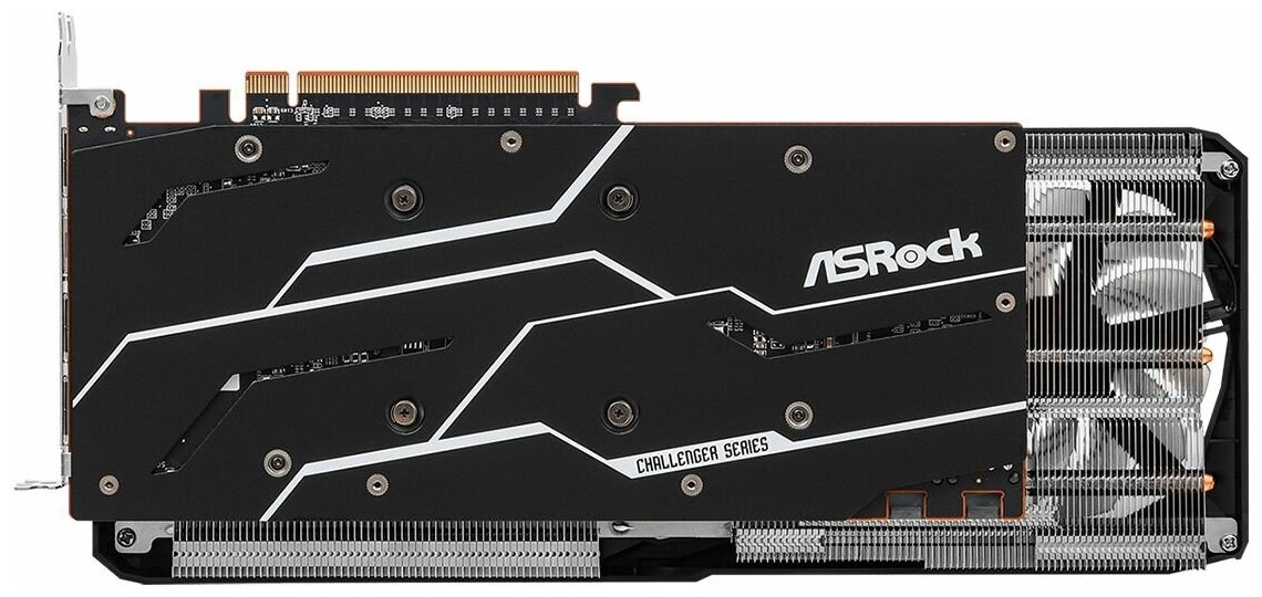 Видеокарта PCI-E ASRock 12GB GDDR6 192bit 7nm 2235/18000MHz HDMI/3*DP - фото №4
