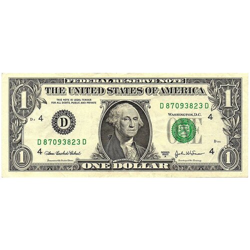 доллар 2003 г 646а Доллар 2003 г США Кливленд 3823