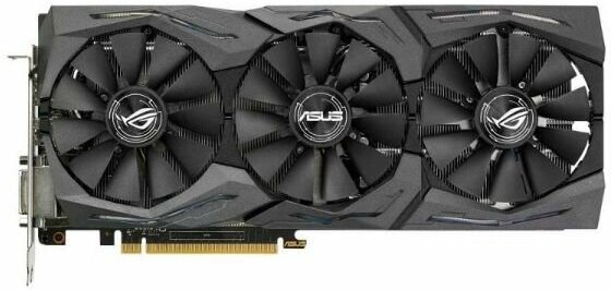 Видеокарта ASUS ROG GeForce GTX 1070 1657MHz PCI-E 3.0 8192MB 8008MHz 256 bit DVI 2xHDMI 2xDisplayPort HDCP STRIX GAMING OC, Retail