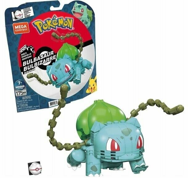 Конструктор Покемон Бульбазавр Mattel Mega Construx Pokemon Bulbasaur, 175 элементов