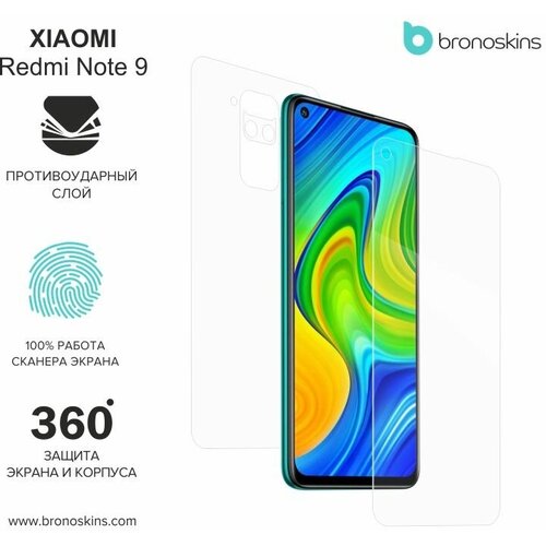 Защитная пленка для Xiaomi Redmi Note 9 (Глянцевая, Защита задней панели)