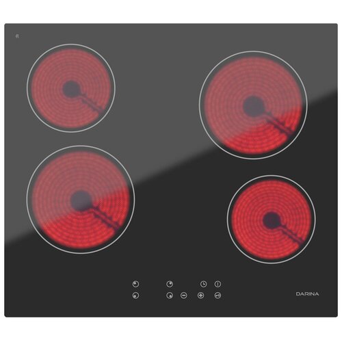 электрическая варочная панель darina 4p e 323 b hi light независимая черный Электрическая варочная панель DARINA 4P E323 B, черный