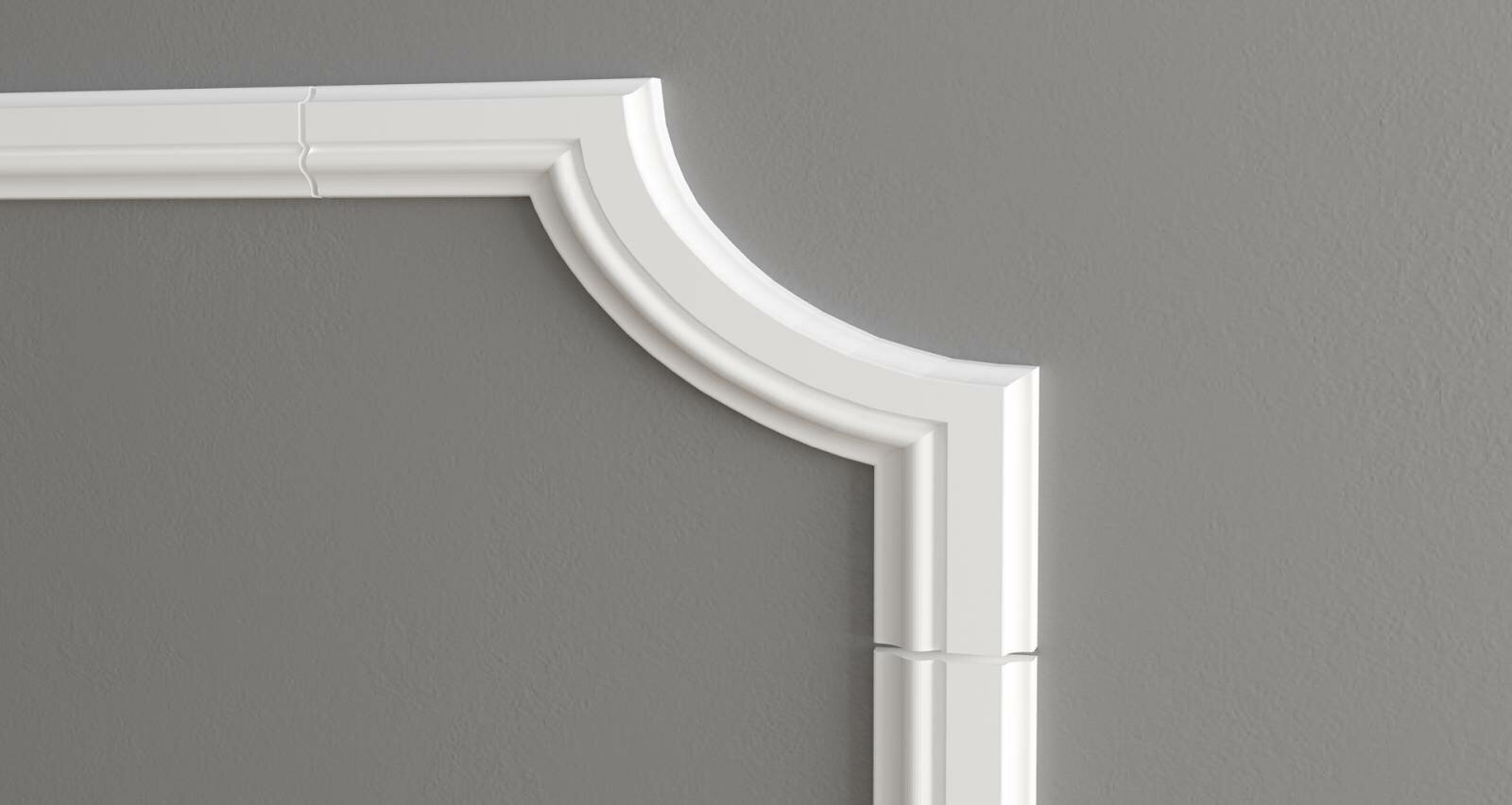 Декоративный уголок из дюрополимера C1-DD603 Decor-Dizayn - угловой элемент (комплект 4 шт.)
