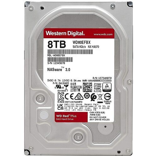 фото Жесткий диск wd 8tb red plus wd80efbx western digital
