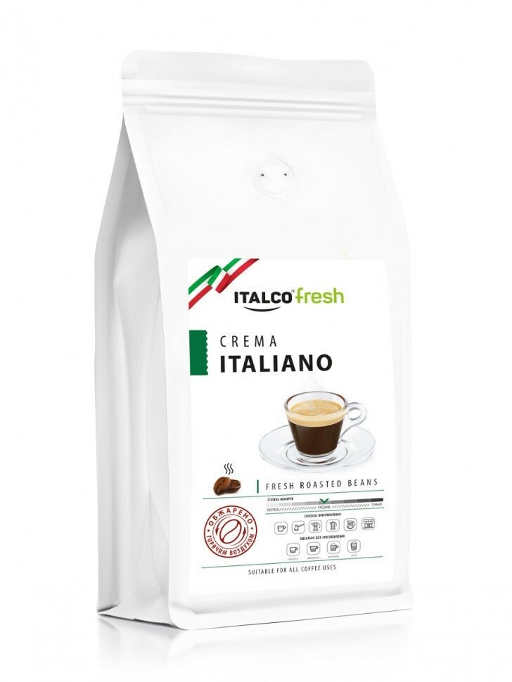 Кофе в зёрнах Italco Fresh Crema Italiano 375 гр