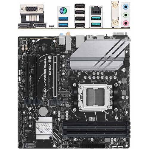 Материнская плата ASUS Prime B650M-A WiFi II B650 Socket AM5 4xDDR5, 4xSATA3, RAID, 2xM.2, 3xPCI-E16x, 4xUSB3.2, D-Sub, DP, HDMI, WiFi, 2.5Glan, mATX