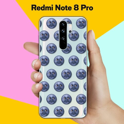 Силиконовый чехол Луна на Xiaomi Redmi Note 8 Pro силиконовый чехол на xiaomi redmi 8 сяоми редми 8 летящие одуванчики прозрачный