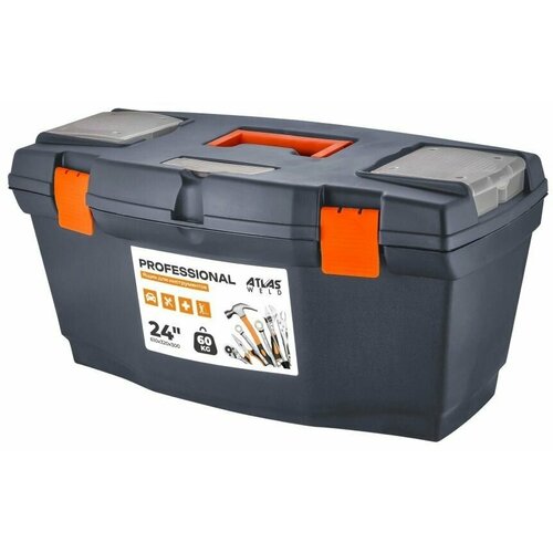 ящик для инструментов blocker master 24 серо свинцовый оранжевый со съёмными органайзерами 610х315х310 Ящик для инструментов Рrofessional 24 серо-свинцовый/оранжевый, 610х315х310