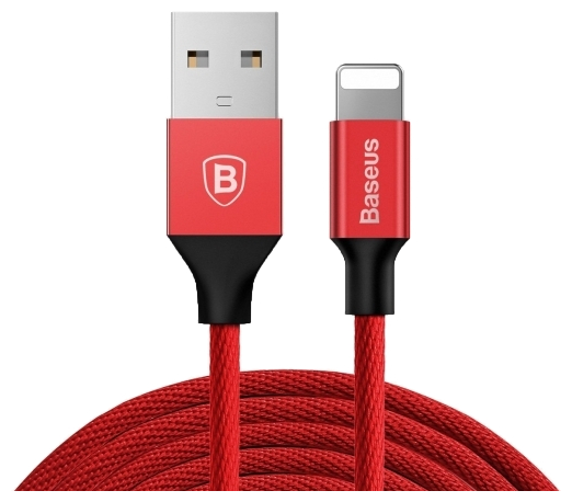   Apple iPhone USB - Lightning Baseus Yiven CALYW-A09 Red 1.8m