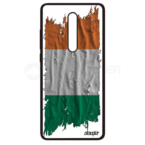 фото Чехол на смартфон xiaomi mi 9t pro, "флаг ирландии на ткани" патриот страна utaupia