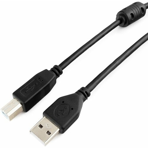 Кабель Gembird USB-A - USB-B (CCF2-USB2-AMBM-15), 4.5 м, 1 шт., черный кабель cablexpert usb a usb b ccf usb2 ambm tr 6 1 8 м 1 шт бесцветный