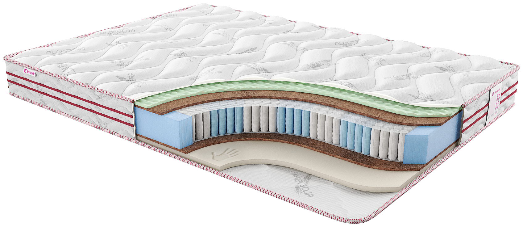 Взрослые матрасы Sontelle Sante Tense Memory + 200x200