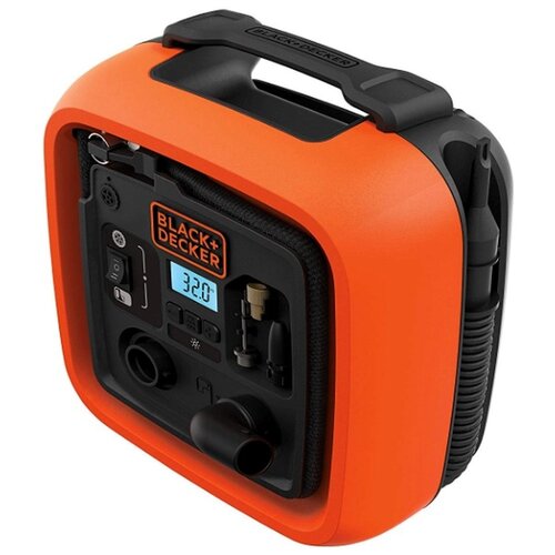 Автомобильный компрессор BLACK+DECKER ASI400 11 л/мин оранжевый / черный