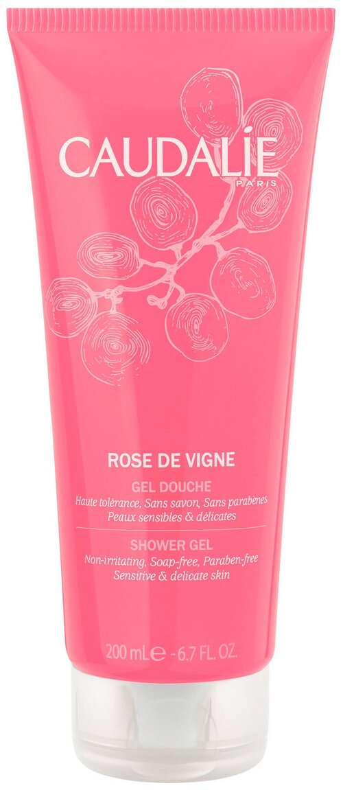 Гель для душа Caudalie Rose de vigne, 200 мл, 384 г