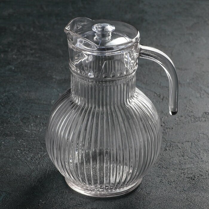 фото Кувшин-Графин с ручкой "Аврора", 1,8 л, 17*14*22 см