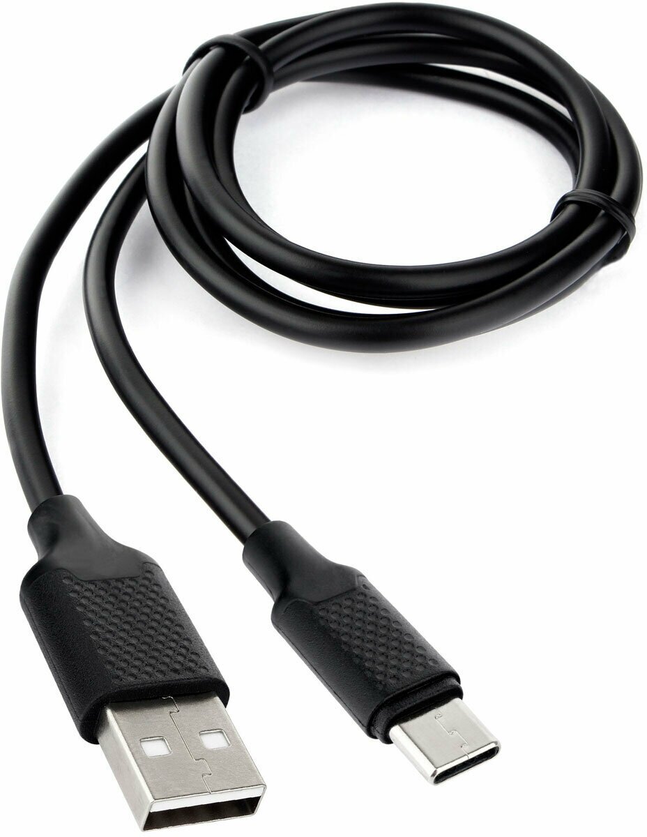 Набор из 3 штук Кабель USB 2.0 Cablexpert CCB-USB2-AMCMO2-1MB, AM/Type-C, издание Classic 0.2, длина 1 м, черный