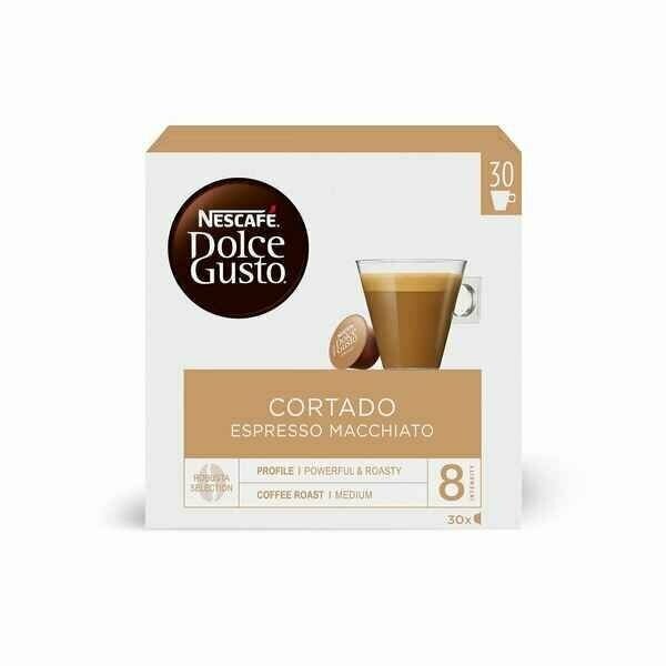 Кофе NESCAFE DOLCE GUSTO CORTADO капсулы 6 x 16 / Нескафе Дольче Густо 96 капсул - фотография № 2