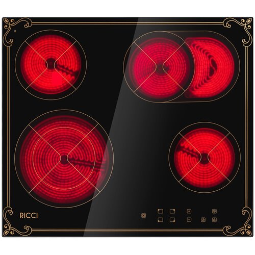 Четырехконфорочная инфракрасная варочная панель KS-T46602IR2 тм RICCI 1524200₽