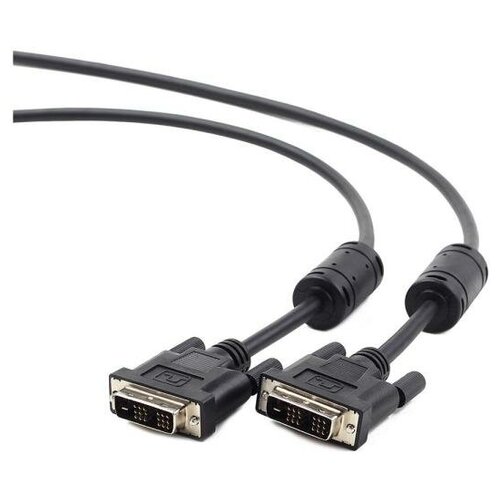 Кабель DVI-DVI 1.8м Single Link Gembird экранированный ферритовые кольца пакет CC-DVI-BK-6 кабель dvi dvi 1 8м gembird cc dvi 6 6c