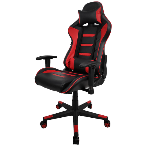 фото Компьютерное кресло raybe k-5959 игровое, обивка: искусственная кожа, цвет: красное