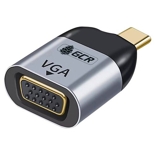 Переходник Greenconnect USB Type C/VGA (GCR-53395) GCR Переходник USB Type C > VGA, M/F, GCR-53392 GCR-53392 переходник адаптер gcr usb type c mini jack 3 5mm gcr ucaux 1 м 1 шт серебряный