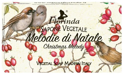 Florinda Мыло кусковое Новогоднее волшебство Melodie di Natale, 100 г