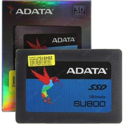 Твердотельный накопитель ADATA Ultimate SU800 512 ГБ SATA ASU800SS-512GT-C