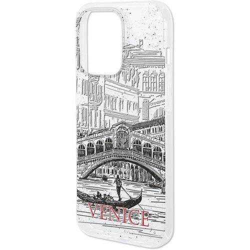 Силиконовый чехол Mcover для Apple iPhone 14 Pro с рисунком Венеция силиконовый чехол mcover для apple iphone 14 plus с рисунком венеция