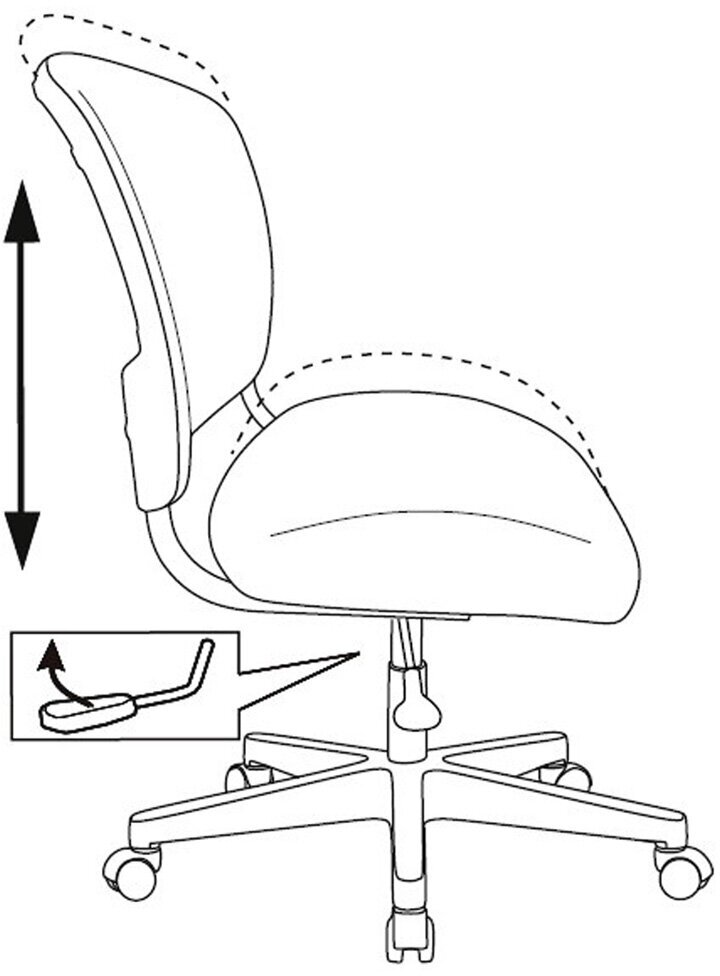 Кресло детское Бюрократ CH-W296NX, обивка: сетка/ткань, цвет: белый/серый Neo Grey - фото №5