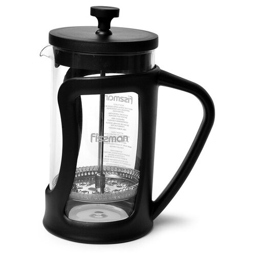 фото Чайник fissman macchiato заварочный 600 мл с поршнем (стеклянная колба) (9066)