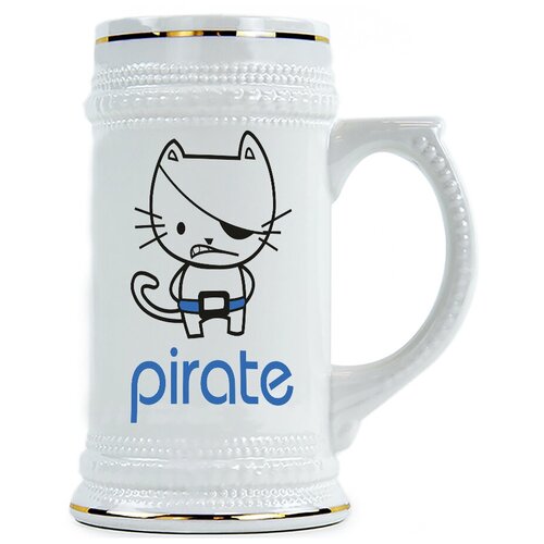 фото Пивная кружка pirate котенок drabs