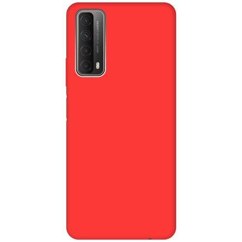 фото Чехол - накладка silky touch для huawei p smart (2021) красный gosso