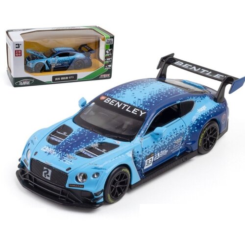 Модель мет. Bentley Continental GT3 1:32 инерц. свет, звук. откр. двери и капот арт.664998/71373 машинатехнопаркметалл инерц bentley continental открыв двери 192937