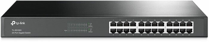 Коммутатор TP-LINK TL-SG1024 неуправляемый 24x1000BASE-T, 19"