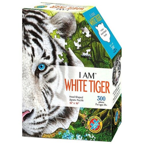 Контурный пазл «Белый тигр», 300 детал, 10+ Madd Capp 6004 пазл контурный тигр 300 дет