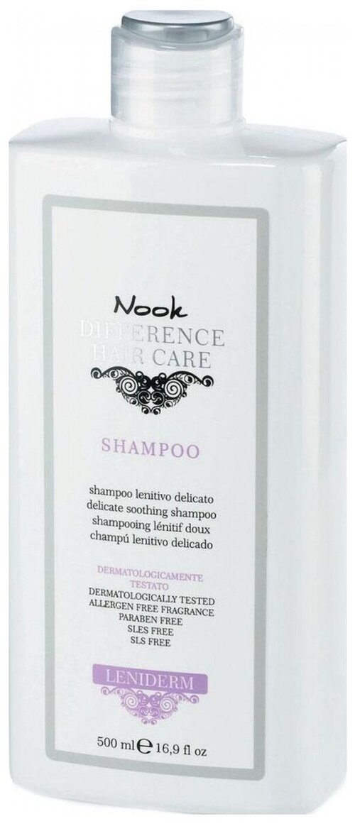 Nook шампунь Difference Hair Care Leniderm, 500 мл