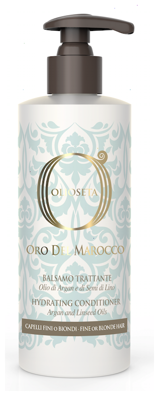 Barex кондиционер Olioseta Oro del Marocco увлажняющий для тонких и светлых волос с маслом арганы и семян льна, 250 мл