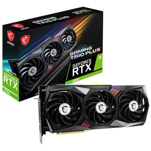 Видеокарта MSI RTX 3060 GAMING TRIO PLUS 12GB PCI-E 40 12288Mb 15000Mhz 192 bit HDMI 3xDP RTX 3060 GAMING TRIO PLUS 12G 6010500₽