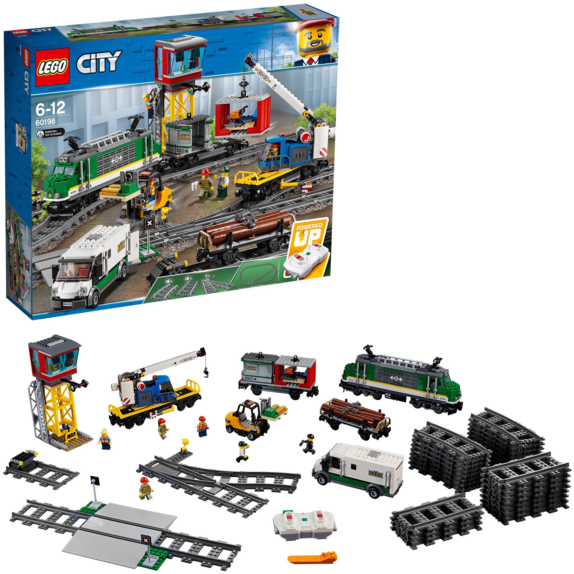 Конструктор LEGO City Trains 60198 Товарный поезд