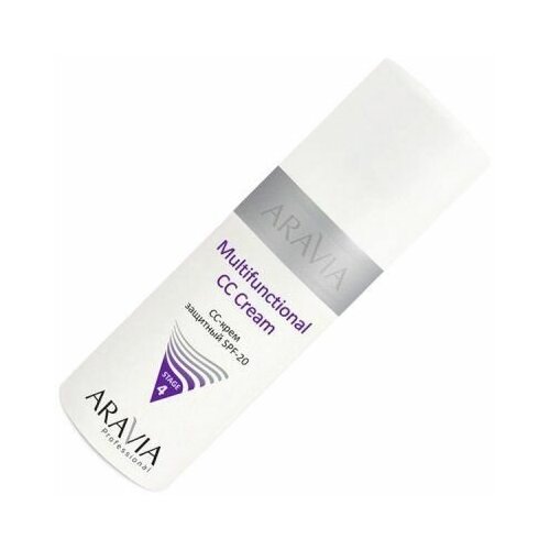 ARAVIA Professional Multifunctional CC-Cream CC-крем защитный SPF-20 150 мл cc крем защитный professional multifunctional cc cream spf20 stage 4 150мл 01 vanilla