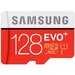 Карта памяти Samsung microSDXC EVO Plus 80MB/s + SD adapter 128 GB, чтение: 80 MB/s, запись: 20 MB/s, адаптер на SD