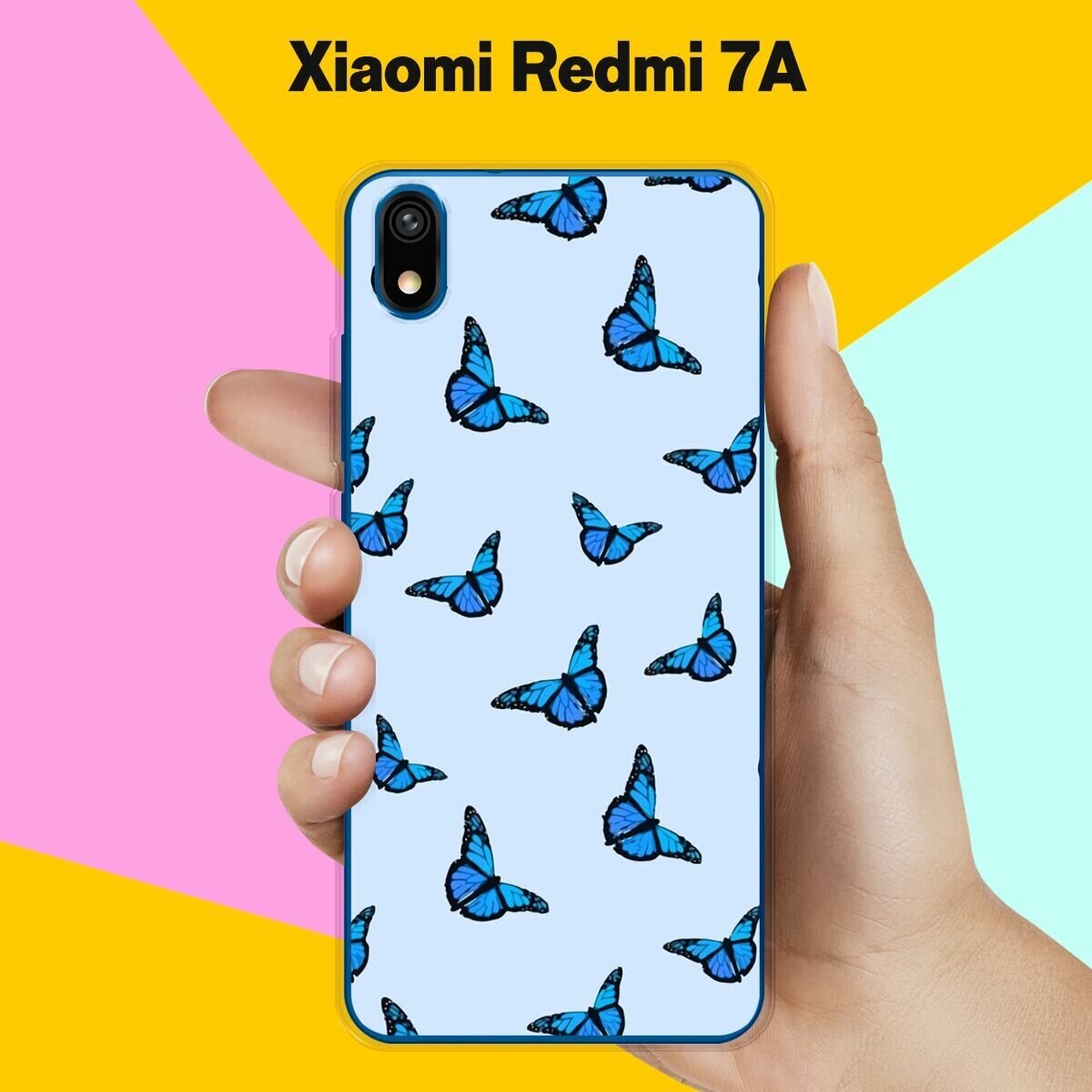 Силиконовый чехол на Xiaomi Redmi 7A Бабочки 12 / для Сяоми Редми 7А