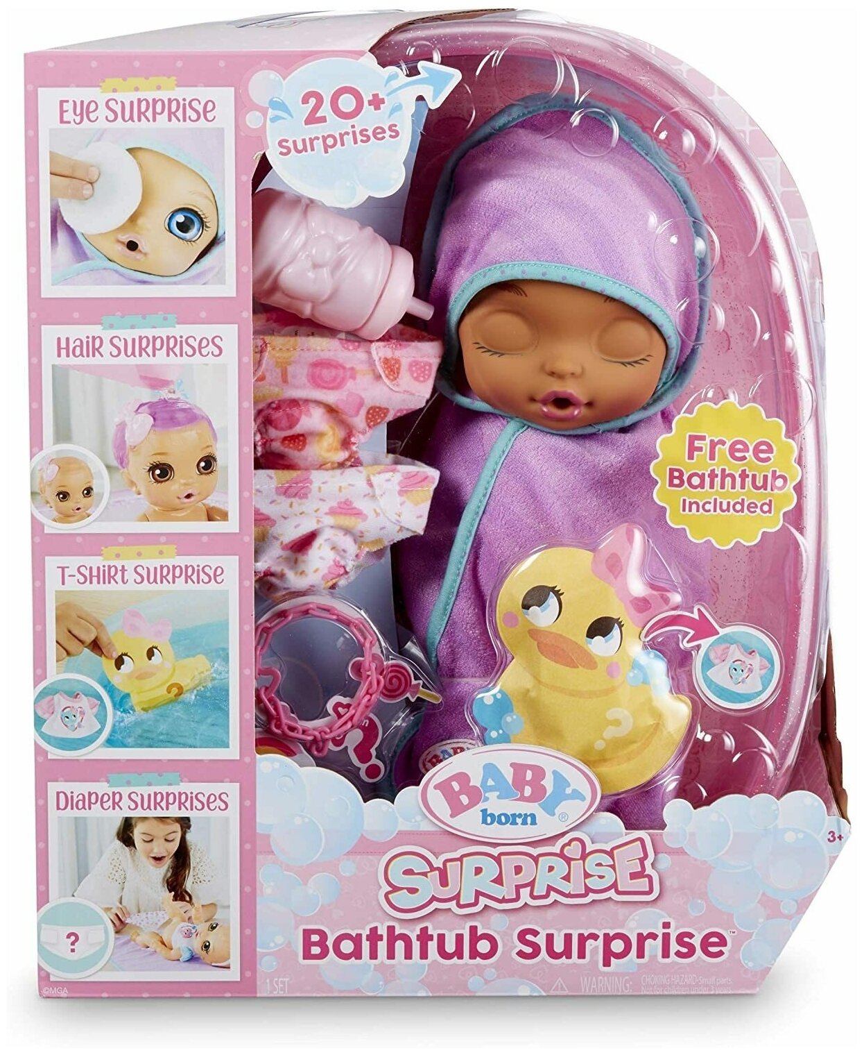 Кукла Zapf Creation Baby Born Surprise Розовая ванна, 25 см, 917189 —  купить в интернет-магазине по низкой цене на Яндекс Маркете