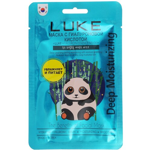 LUKE Маска для лица LUKE Hyaluron Essence Mask с гиалуроновой кислотой, 21 г