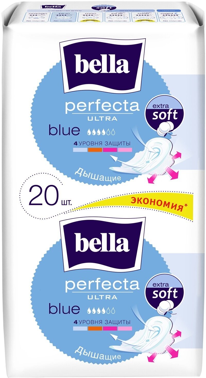 Прокладки Bella (Белла) Perfecta Ultra Blue 10 шт. ООО Белла - фото №19