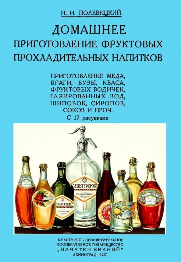 Домашнее приготовление фруктовых прохладительных напитков. Приготовление меда, браги, бузы, кваса, фруктовых водичек, газированных вод, шиповок, сироп