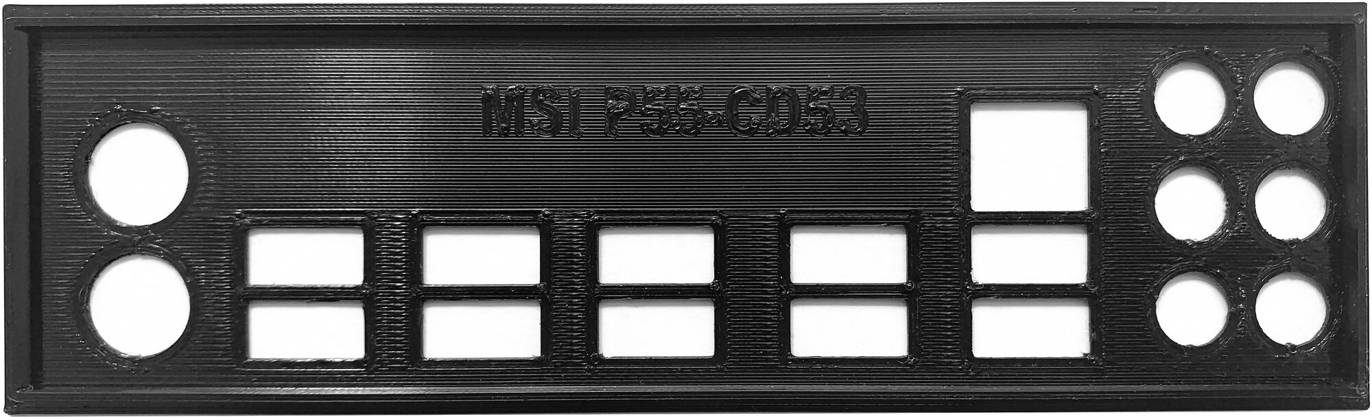 Заглушка для компьютерного корпуса к материнской плате MSI P55-CD53 black