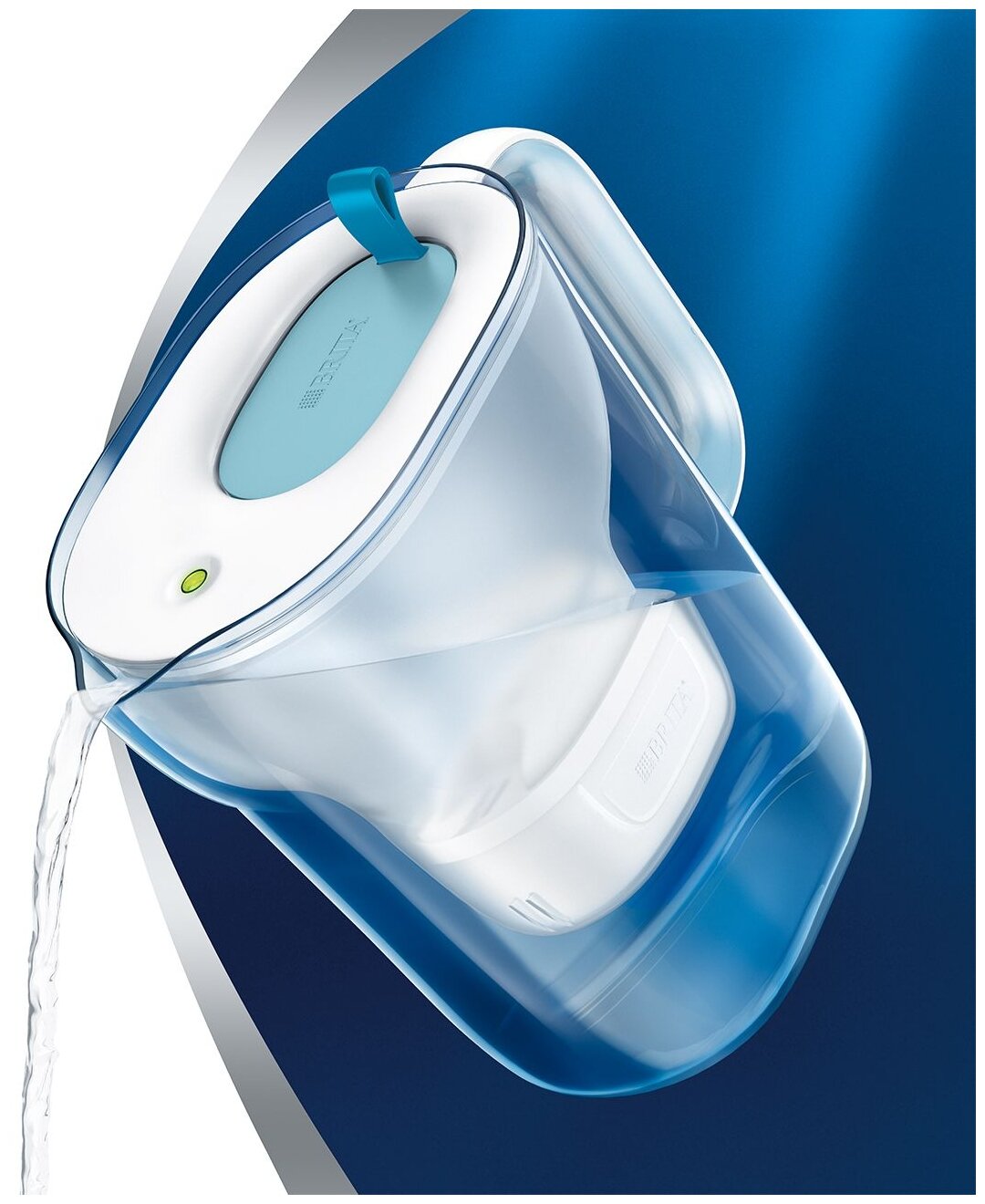 Фильтр кувшин BRITA Style XL MX+ 3.6 л бело-синий - фотография № 9