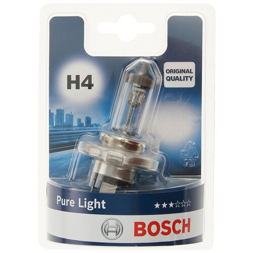 Лампа Bosch Галогеновая H4 P43t 60w Bosch арт. 1 987 301 001